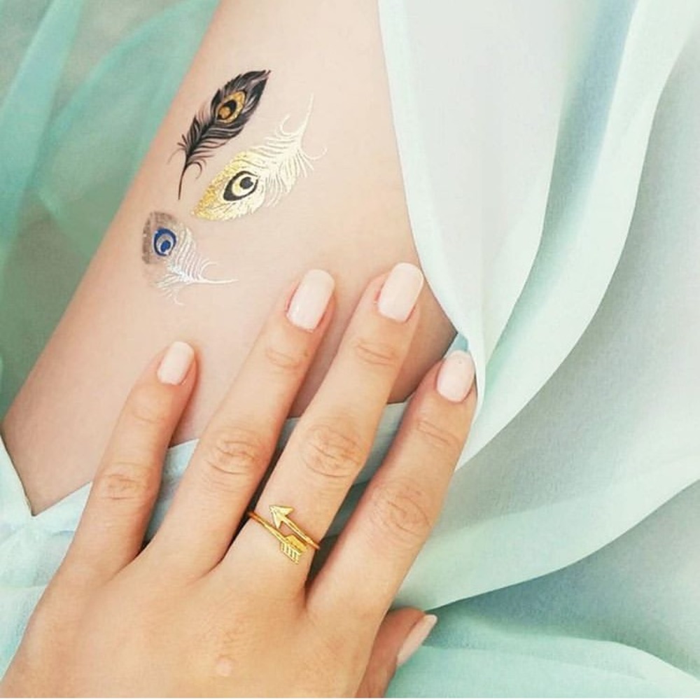 🆕 BOHO GOLD ADJUSTABLE ARROW RING - Picture 2 of 4